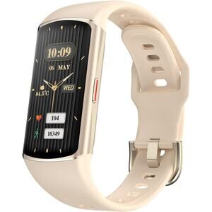 Fitness Tracker Smart Watch for Women Men 24/7 Heart Rate/Blood Pressure GOLD